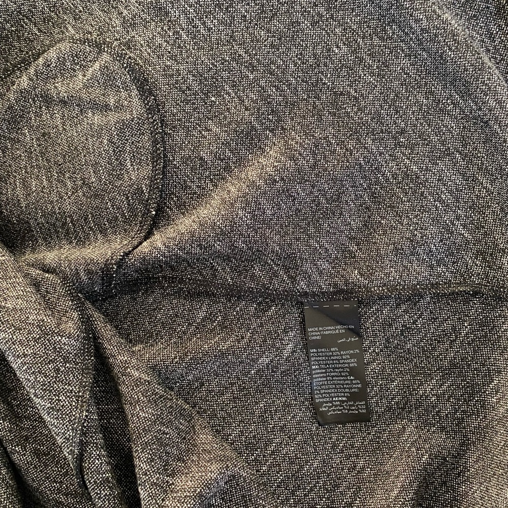 White House Black Market gray heather, fit and flare dress in size 00 NWT! - Picture 7 of 8
